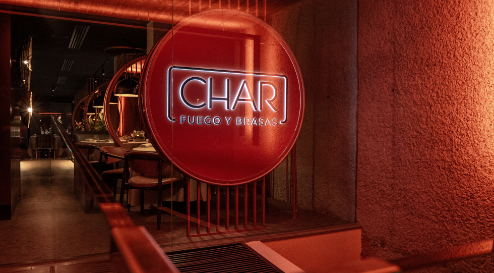 Entrance at Char Fuego y Brasas, Tenerife, Spain.