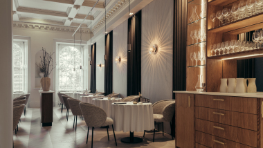 Lyla, a hotel and wine bar in Edinburgh, UK.