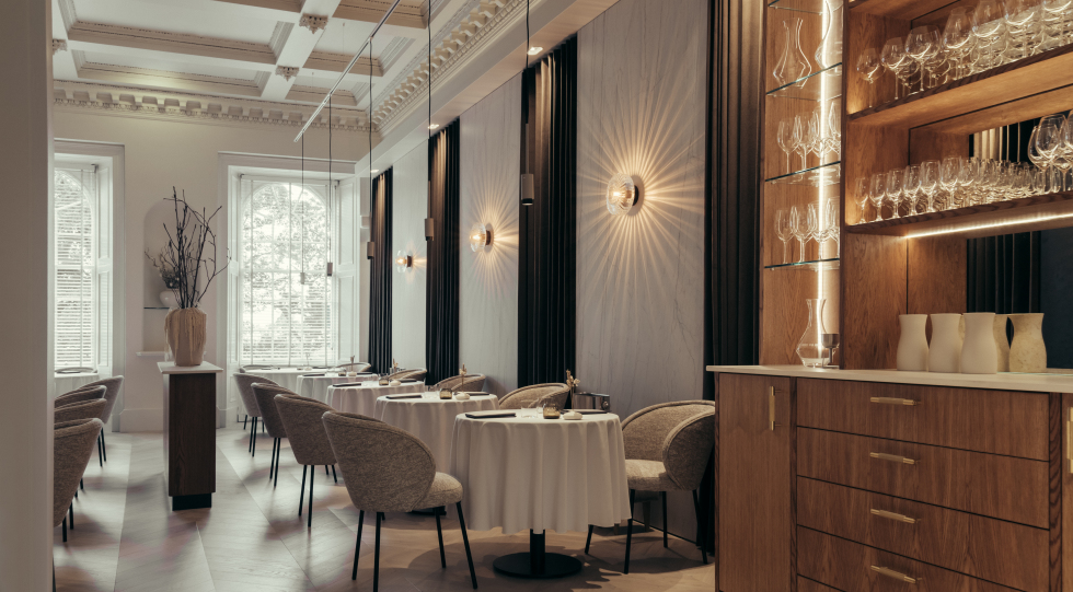 Lyla, a hotel and wine bar in Edinburgh, UK.