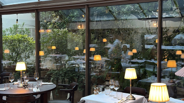 Interior of restaurant Ciccino, Marseille, France.