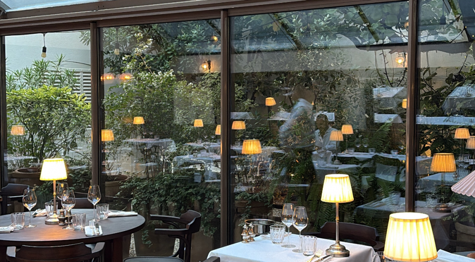 Interior of restaurant Ciccino, Marseille, France.