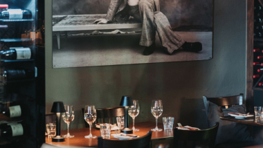 Interior of Campo Osteria restaurant, Oslo, Norway.