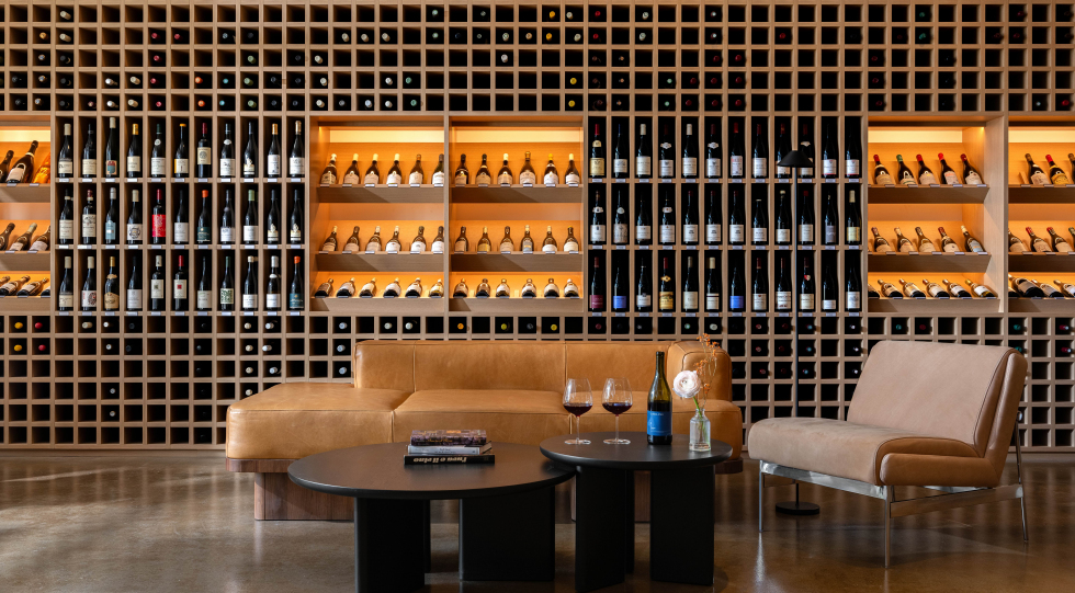 Interior of Café Vivant, Menlo Park, California, USA.