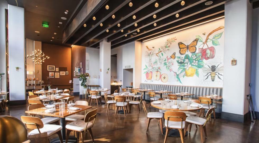 Apple Blossom, a hotel and restaurant in Denver, USA.