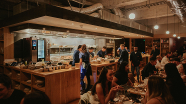 Kitchen at Bessie's, Sydney, Australia.