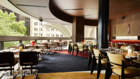 Interior of the Wine Bar at The International, Sydney, Australia.