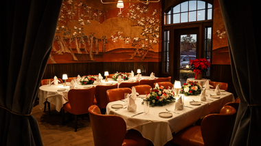 Interior of Little Betty Steak Bar, Mountain Brook, Alabama.