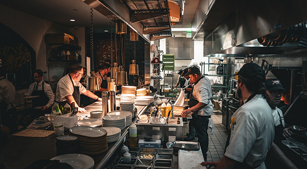 Kitchen at Little Betty Steak Bar, Mountain Brook, Alabama.
