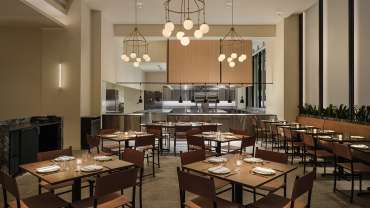 Crown Shy, a wine bar and restaurant in New York City, USA.