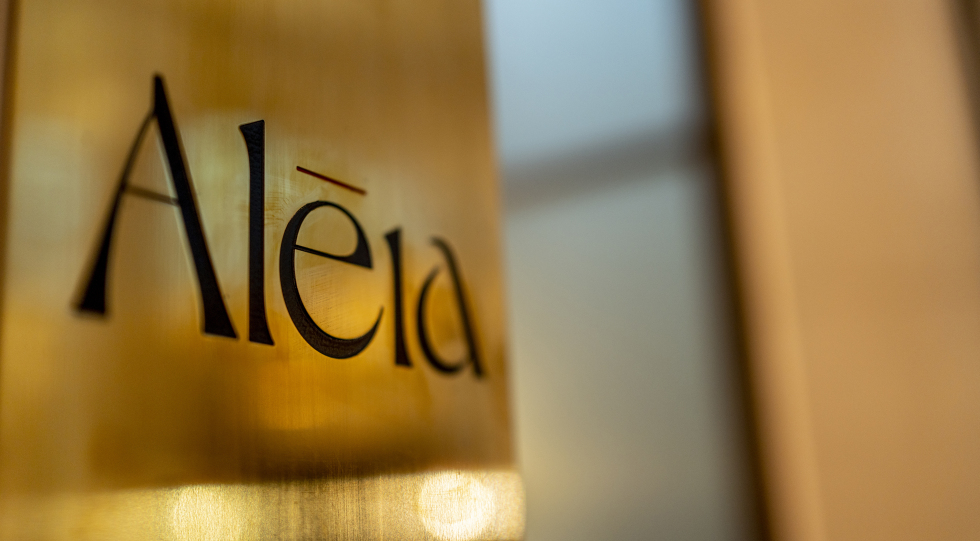 Details at Aleia restaurant, Barcelona, Spain.