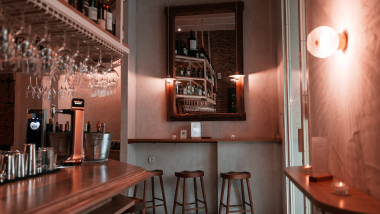 Vinology Zurbano, a wine bar and restaurant in Madrid, Spain.