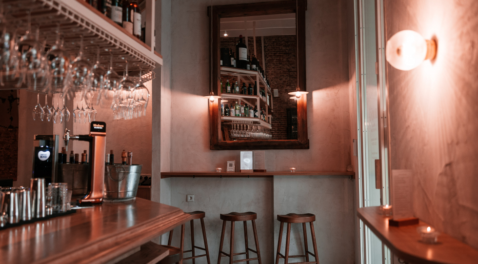 Vinology Zurbano, a wine bar and restaurant in Madrid, Spain.