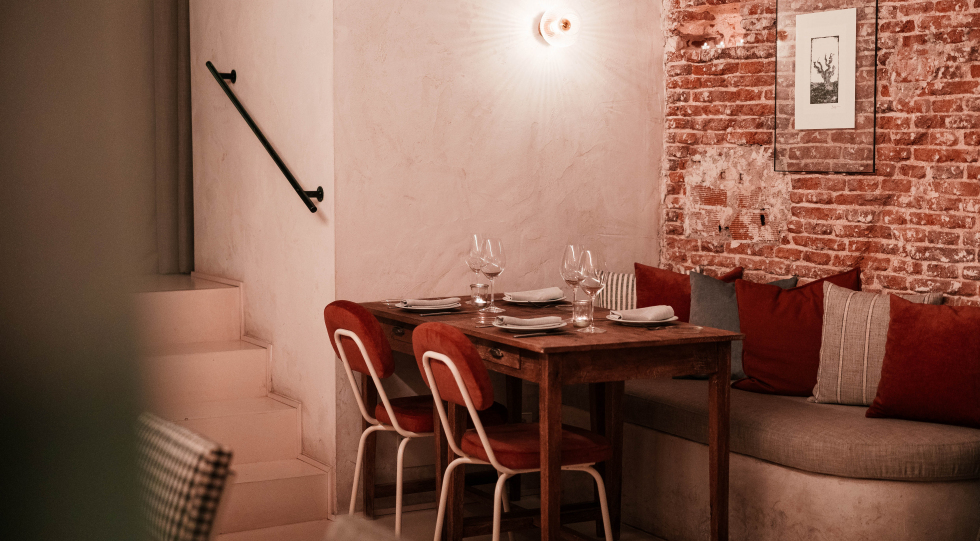 Vinology Zurbano, a wine bar and restaurant in Madrid, Spain.