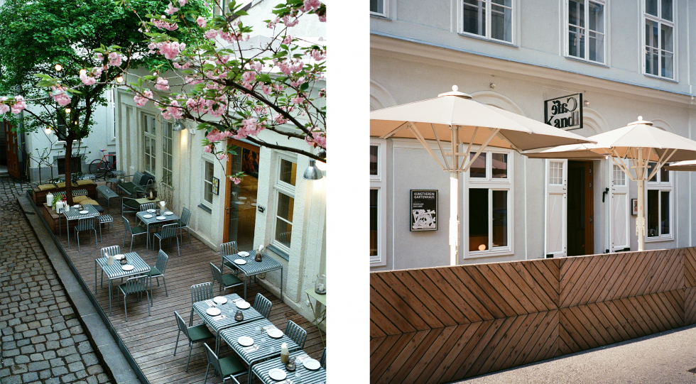 Exterior of Café Kandl, Vienna, Austria.