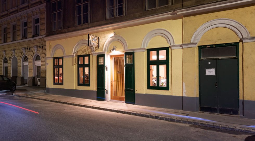 Exterior of Café Kandl, Vienna, Austria.