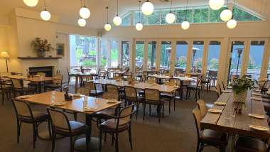 Interior of Stanley Bridge Tavern restaurant and wine bar in the Adelaide Hills, South Australia.