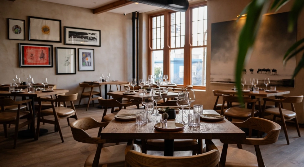 Interior of Tannin, Cape Town, South Africa.