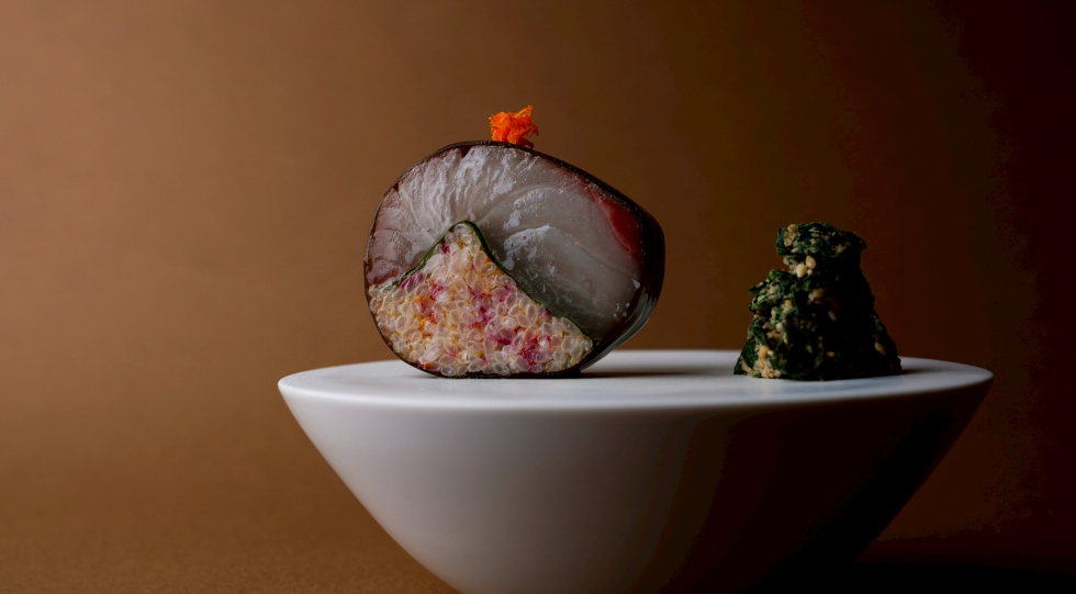 Dish at Kibun, Tokyo, Japan.