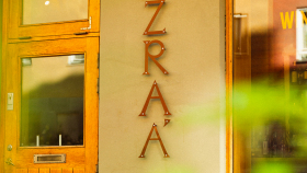 Mazra'a, a wine bar and restaurant in Stockholm, Sweden.