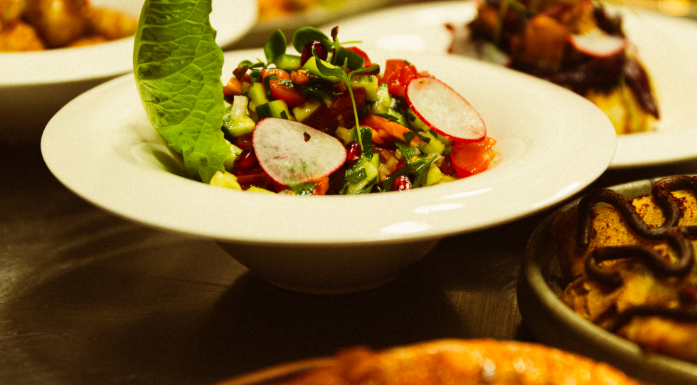 Mazra'a, a wine bar and restaurant in Stockholm, Sweden.