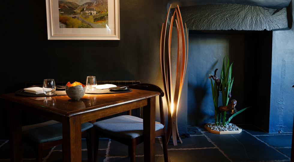 Interior of Old Stamp House, Ambleside, UK.