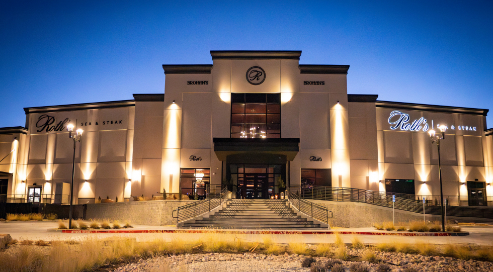 Exterior of Roth's Sea and Steak, Colorado Springs, Colorado, USA.