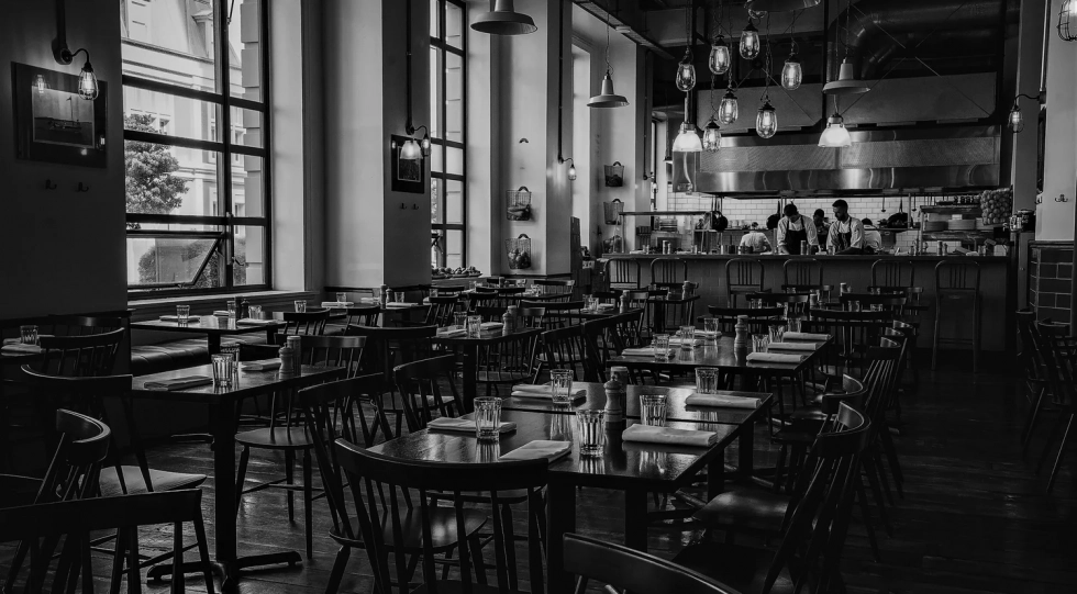 Interior of Charley Noble Eatery & Bar, Wellington, New Zeeland.