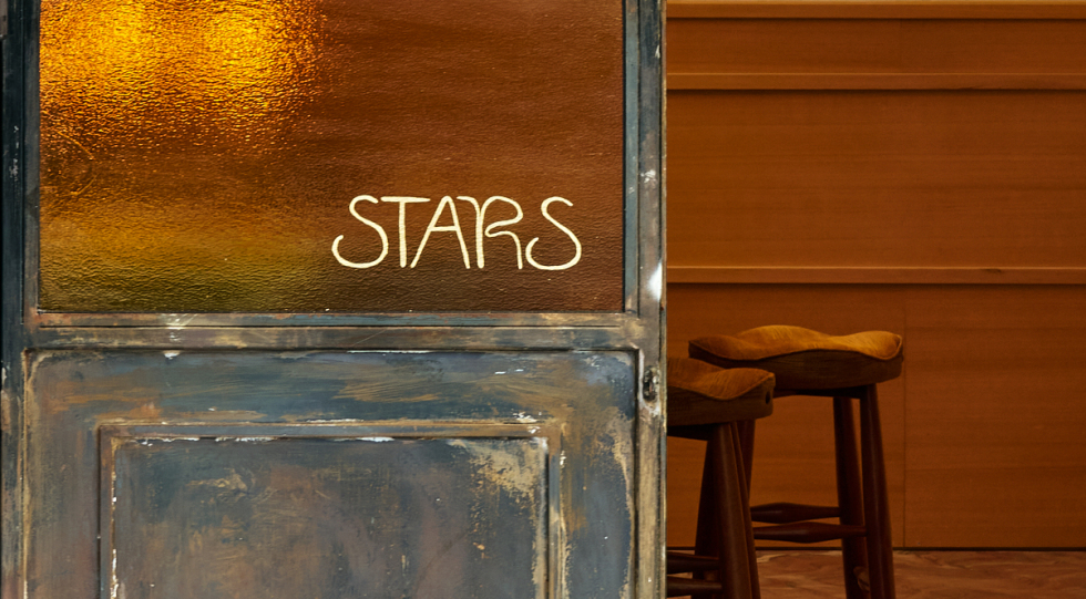 Interior of Stars wine bar, New York City, USA.