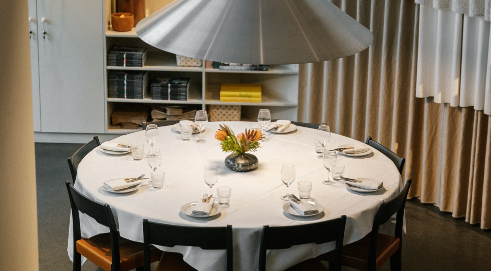 Interior of restaurant Solen, Stockholm, Sweden.