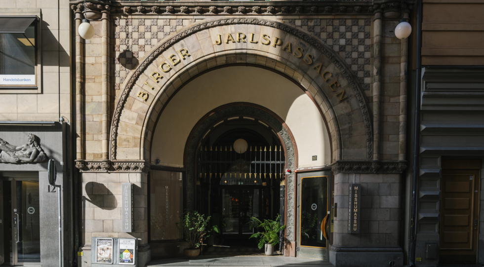 Exterior of Misshumasshu, Stockholm, Sweden.