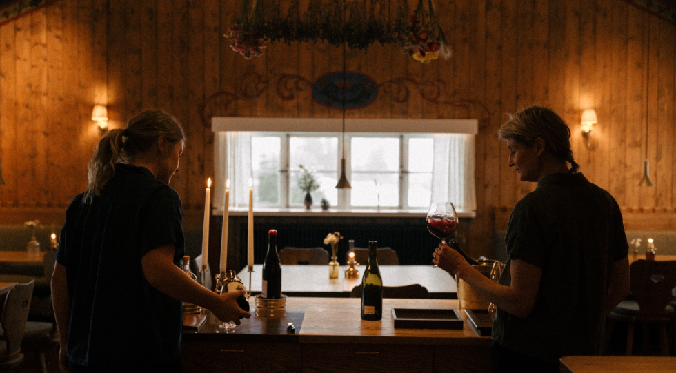 Interior of Hållfjället, Ottsjö, Sweden.