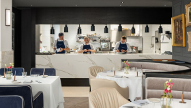 The Glasswing, a hotel and restaurant in Wiener Gemischter Satz, Vienna, Austria.