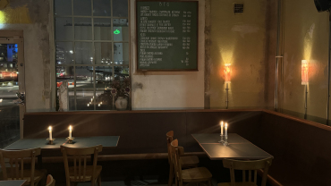 Interior of Vinmagasinet wine bar, Malmö, Sweden.