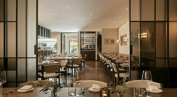 Interior of Labombe by Trivet wine bar/restaurant, London, UK.