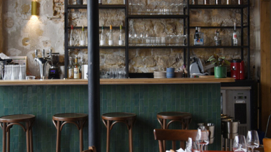 Interior of Bonhomme, Paris, France.