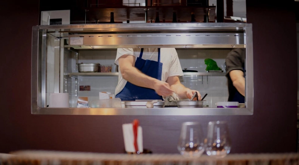 Kitchen at Josie par Rosette, Clichy, France.