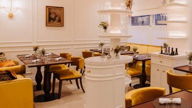 Interior of Corenucopia by Clare Smyth, London, UK.
