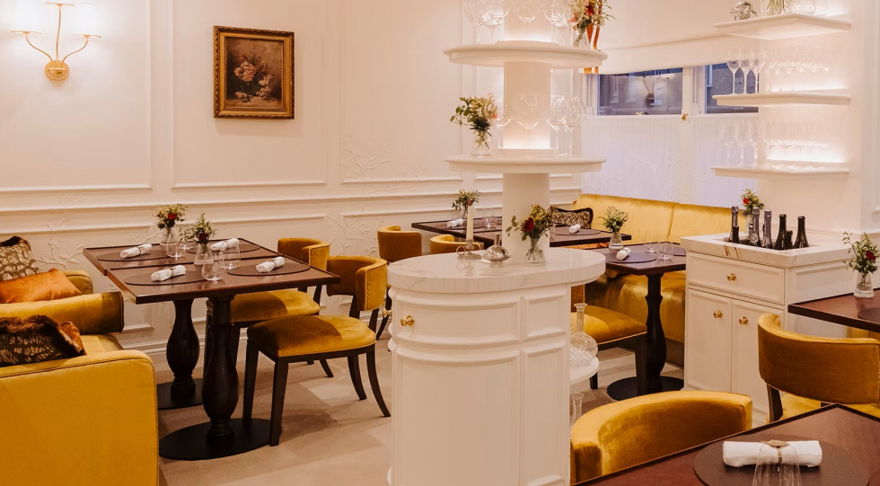 Interior of Corenucopia by Clare Smyth, London, UK.