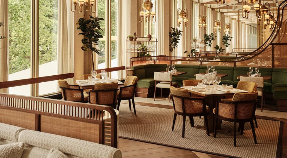 Interior of The Chancery Rosewood, London, UK.
