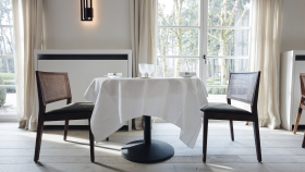 Interior of restaurant Schatteman, Oostkamp, Belgium.
