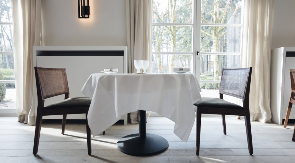 Interior of restaurant Schatteman, Oostkamp, Belgium.
