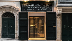 Exterior of restaurant Noni, Valletta, Malta.