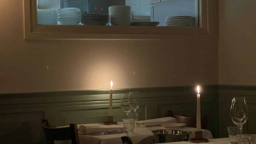 Interior of Bistrot Regent, Nijmegen, the Netherlands.