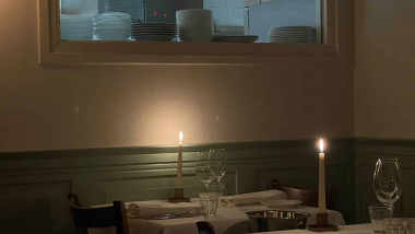 Interior of Bistrot Regent, Nijmegen, the Netherlands.