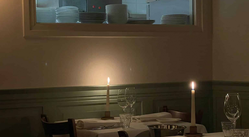 Interior of Bistrot Regent, Nijmegen, the Netherlands.