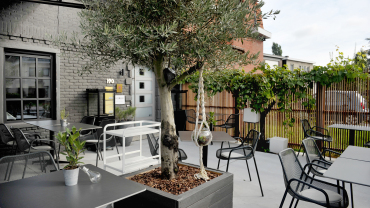 Exterior of De Kleinen Bistro, Malle, Belgium.