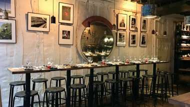 La Grande crèmerie, a wine bar in 6th arr, Paris, France.