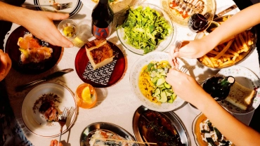 Table view at osteria Testùn, Mount Lawley, Australia.