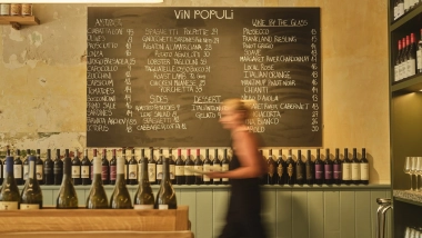Interior of Vin Populi, Fremantle, Australia.