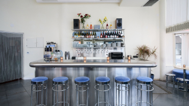 Interior of Acuario Bar, Buenos Aires, Argentina.